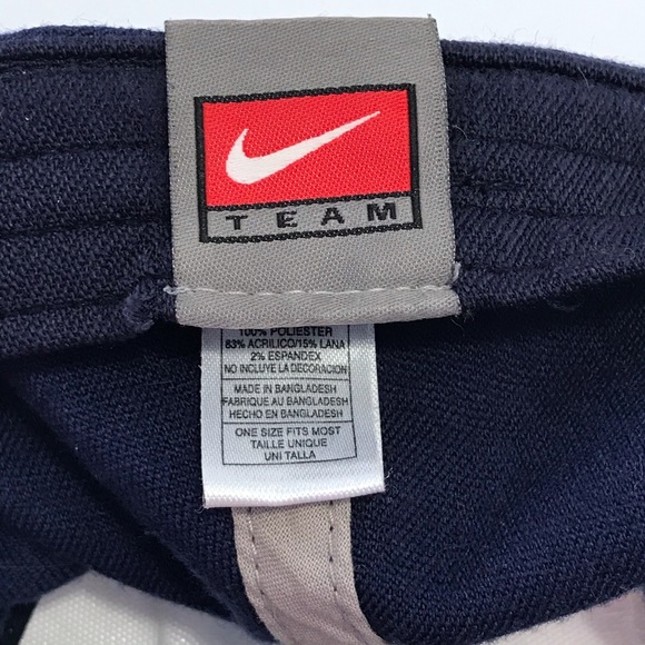 Nike Elite Michigan Navy Blue Mens One Size Fits Most Fitted Hat/ - Picture 8 of 10